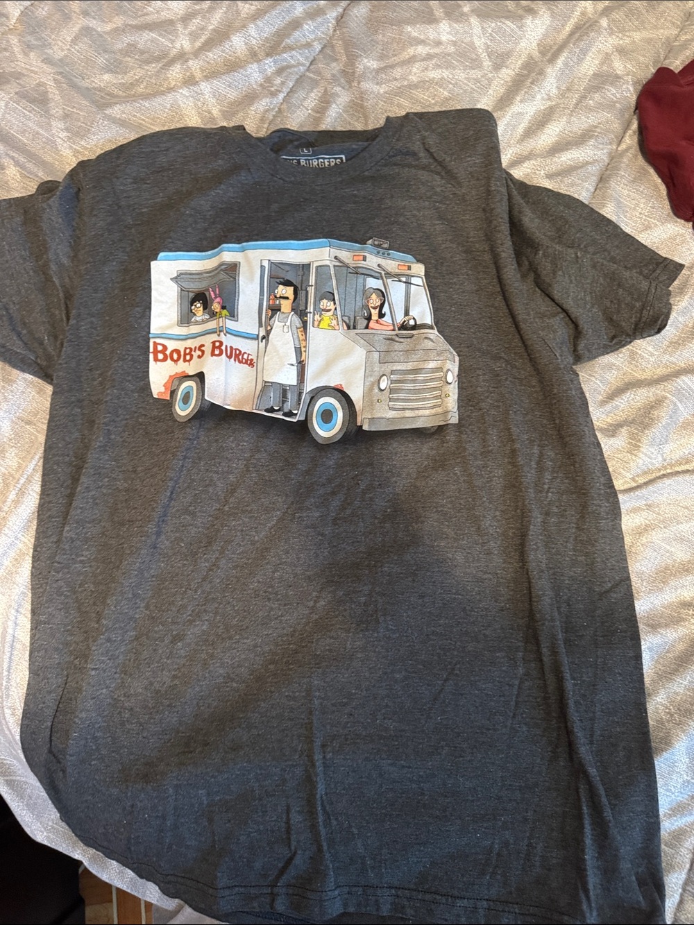 Bob's Burgers Kids' Graphic Tee - Charcoal Gray